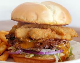 Fried Pickle Smashed Burger