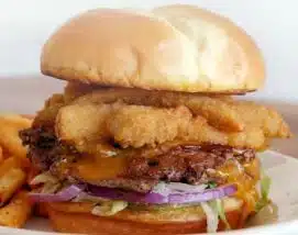 Fried Pickle Smashed Burger