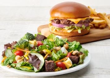 Monday Special - Garden Bar & Double American Smashed Burger Combo