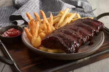 Ribs & Crispy Shrimp