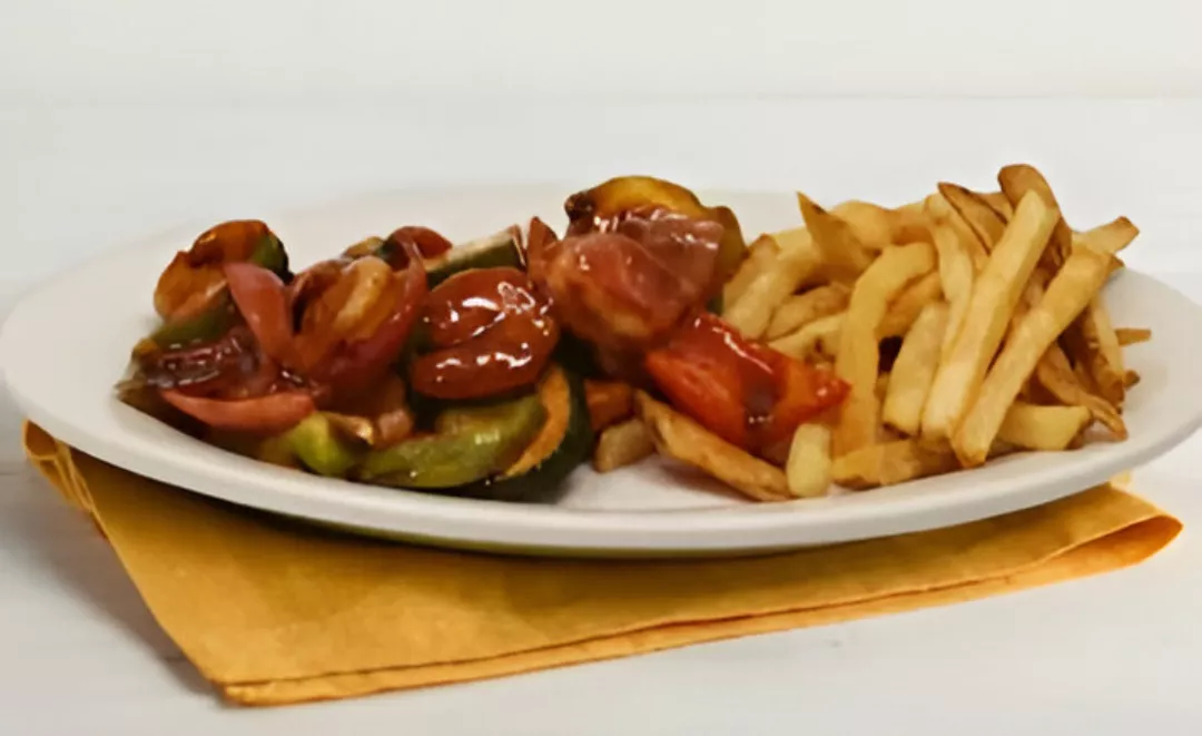 Deconstructed Kabobs with Shrimp